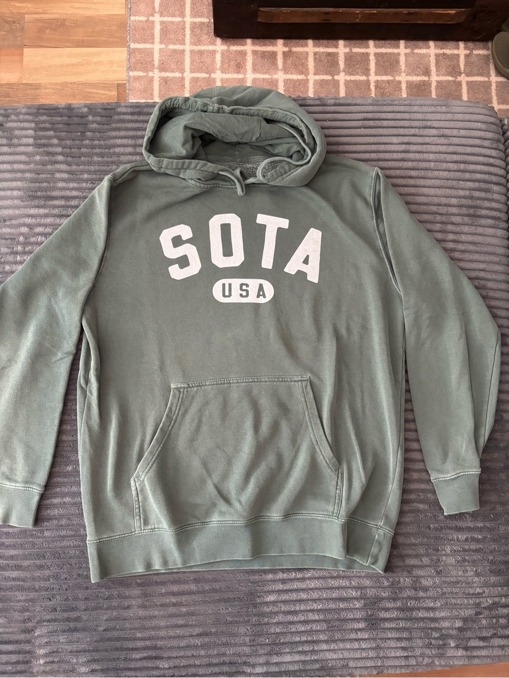 Men's Hooded Sweatshirt - Olive Green
